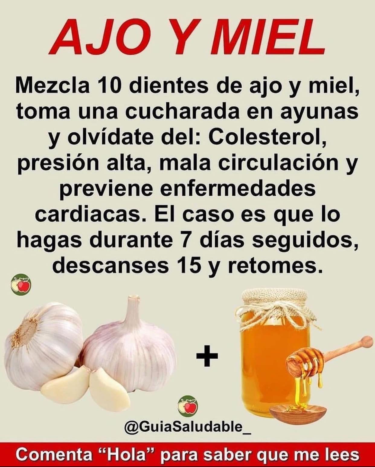 Remedio Natural con Ajo y Miel para el Colesterol y la Salud Cardiaca